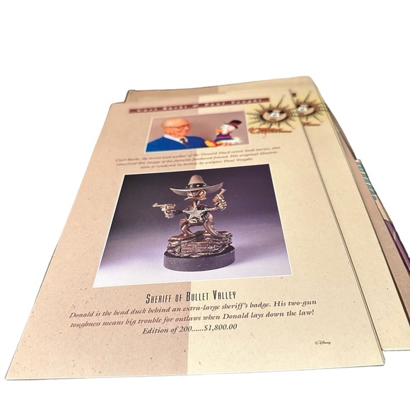 Vtg 1995 Disney 40 Years of Adventure Limited Edition Catalog Folder Inserts - Picture 5 of 16